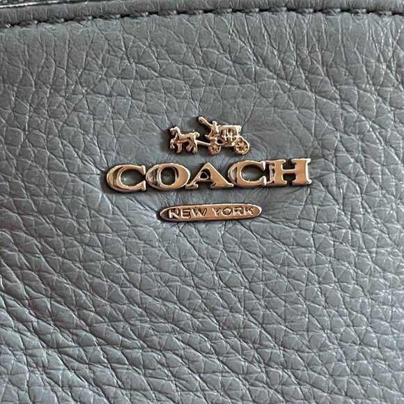 Coach Leather Small 2-way Handbag Baby Blue - Picture 4 of 12